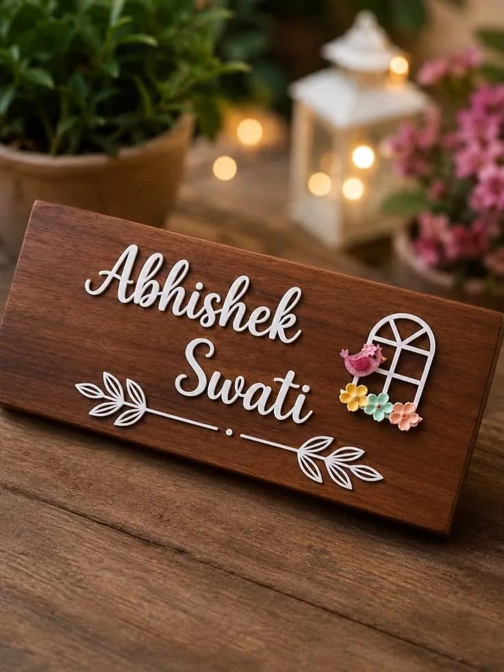 Wooden Name Boards in Trivandrum