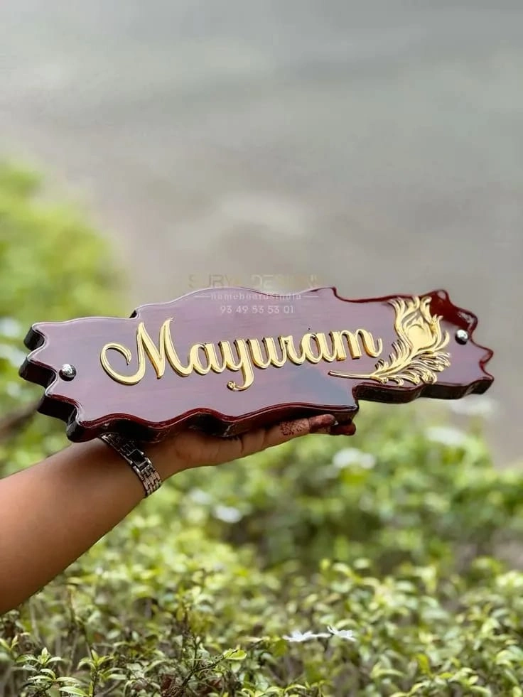 Wooden Name Boards in Trivandrum